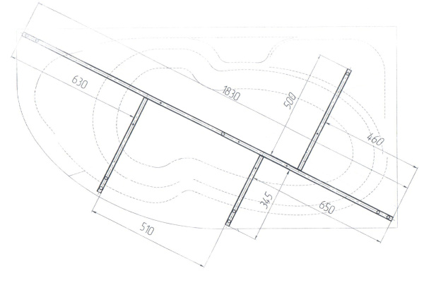 Рама разборная 1Marka DIANA 170х90 03ди1790